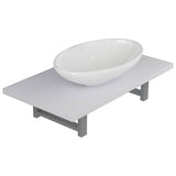 Vidaxl 2-delige badkamermeubelset keramiek wit