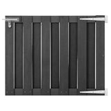Vidaxl poort 100x80 cm hkc grijs