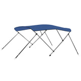 VidaXL Biminitop 3-boogs 183x140x137 cm blauw