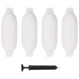 Vidaxl bootstootkussens 4 st 41x11,5 cm pvc wit