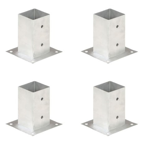 Vidaxl paalankers 4 st 81 mm gegalvaniseerd metaal