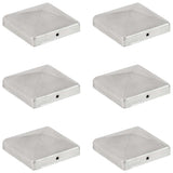 Vidaxl paalkappen 6 st piramide 101x101 mm gegalvaniseerd metaal