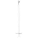 Vidaxl grondankers 6 st 10x60 cm gegalvaniseerd metaal