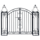 Vidaxl poort decoratief 122x20,5x100 cm smeedijzer
