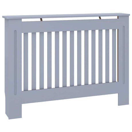 Vidaxl radiatorombouw 112x19x81,5 cm mdf grijs