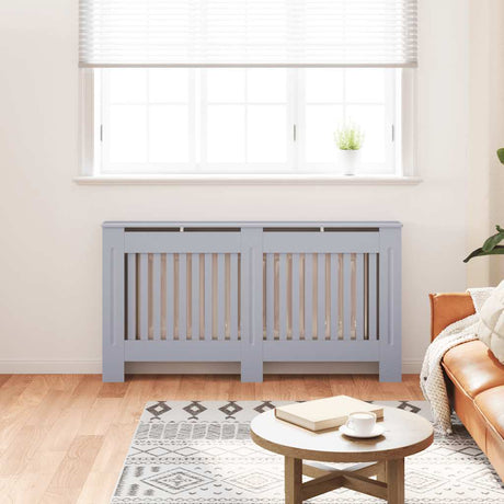 Vidaxl radiatorombouw 152x19x81,5 cm mdf antraciet