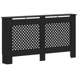 Vidaxl radiatorombouw 152x19x81,5 cm mdf zwart