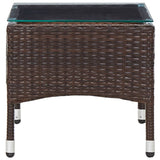 Vidaxl salontafel 60x40x36 cm poly rattan bruin