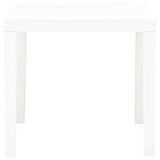 Vidaxl tuintafel 78x78x72 cm kunststof wit