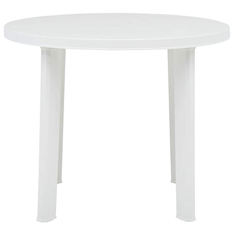 Vidaxl tuintafel 89 cm kunststof wit