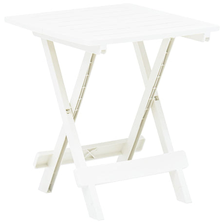 Vidaxl tuintafel inklapbaar 45x43x50 cm kunststof wit