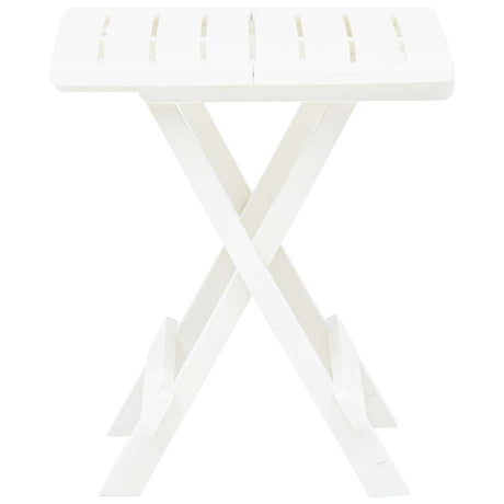 Vidaxl tuintafel inklapbaar 45x43x50 cm kunststof wit