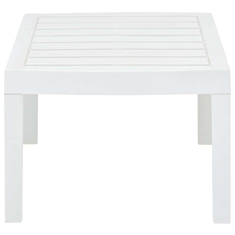 Vidaxl tuintafel 78x55x38 cm kunststof wit