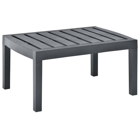 Vidaxl tuintafel 78x55x38 cm kunststof antracietkleurig