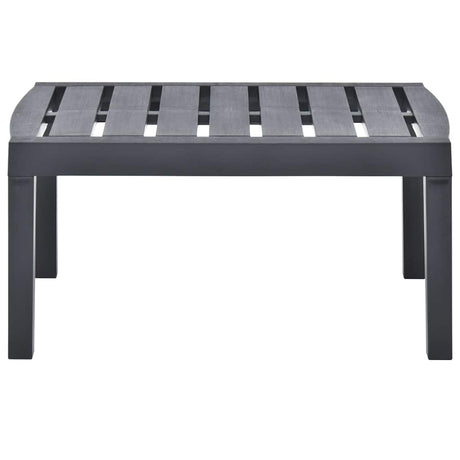 Vidaxl tuintafel 78x55x38 cm kunststof antracietkleurig