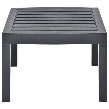 Vidaxl tuintafel 78x55x38 cm kunststof antracietkleurig