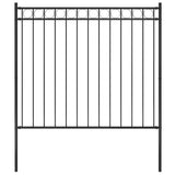 Vidaxl tuinhek staal 1,81x1,5 m zwart