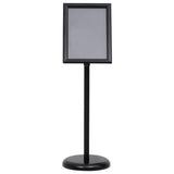Vidaxl posterstandaard a4 aluminiumlegering zwart