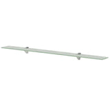 Vidaxl schappen zwevend 2 st 100x10 cm 8 mm glas