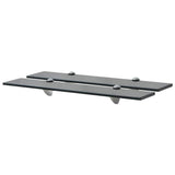 Vidaxl schappen zwevend 2 st 60x20 cm 8 mm glas