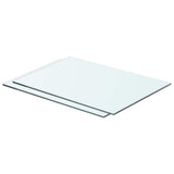Vidaxl schappen 2 st 50x30 cm glas transparant