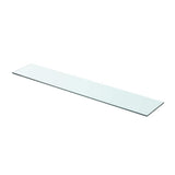Vidaxl schappen 2 st 80x15 cm glas transparant