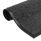 Vidaxl droogloopmatten 2 st rechthoekig getuft 120x180 cm antraciet
