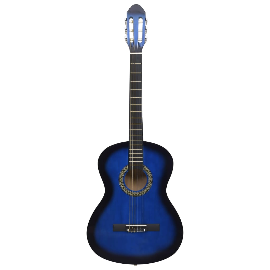 Vidaxl gitaar klassiek beginner 4 4 39 lindenhout blauw