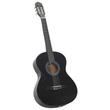 Vidaxl 12-delige gitaarset klassiek beginner 4 4 39 zwart