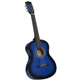 Vidaxl gitaar klassiek beginner en kinderen 3 4 36 blauw