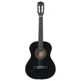 Vidaxl gitaar klassiek beginner en kinderen 3 4 36 zwart
