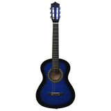 Vidaxl gitaar klassiek beginner en kinderen 1 2 34 blauw