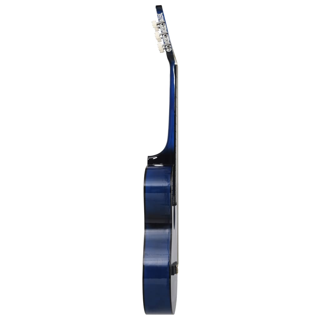 Vidaxl gitaar cutaway met 6 snaren western klassiek 38 getint blauw