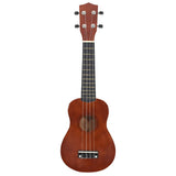 Vidaxl ukuleleset met tas voor kinderen sopraan 21'' donkerhoutkleurig