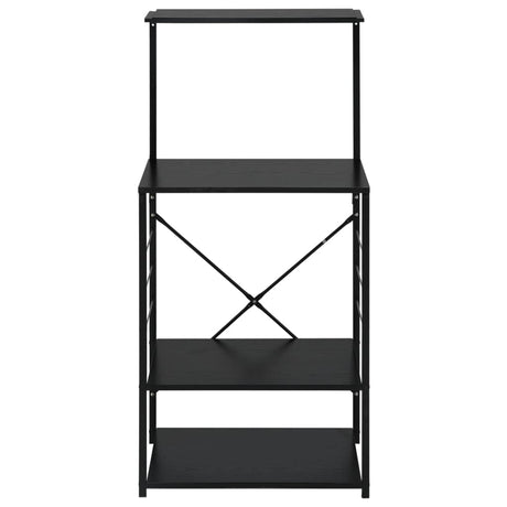Vidaxl magnetronkast 60x39,6x123 cm bewerkt hout zwart