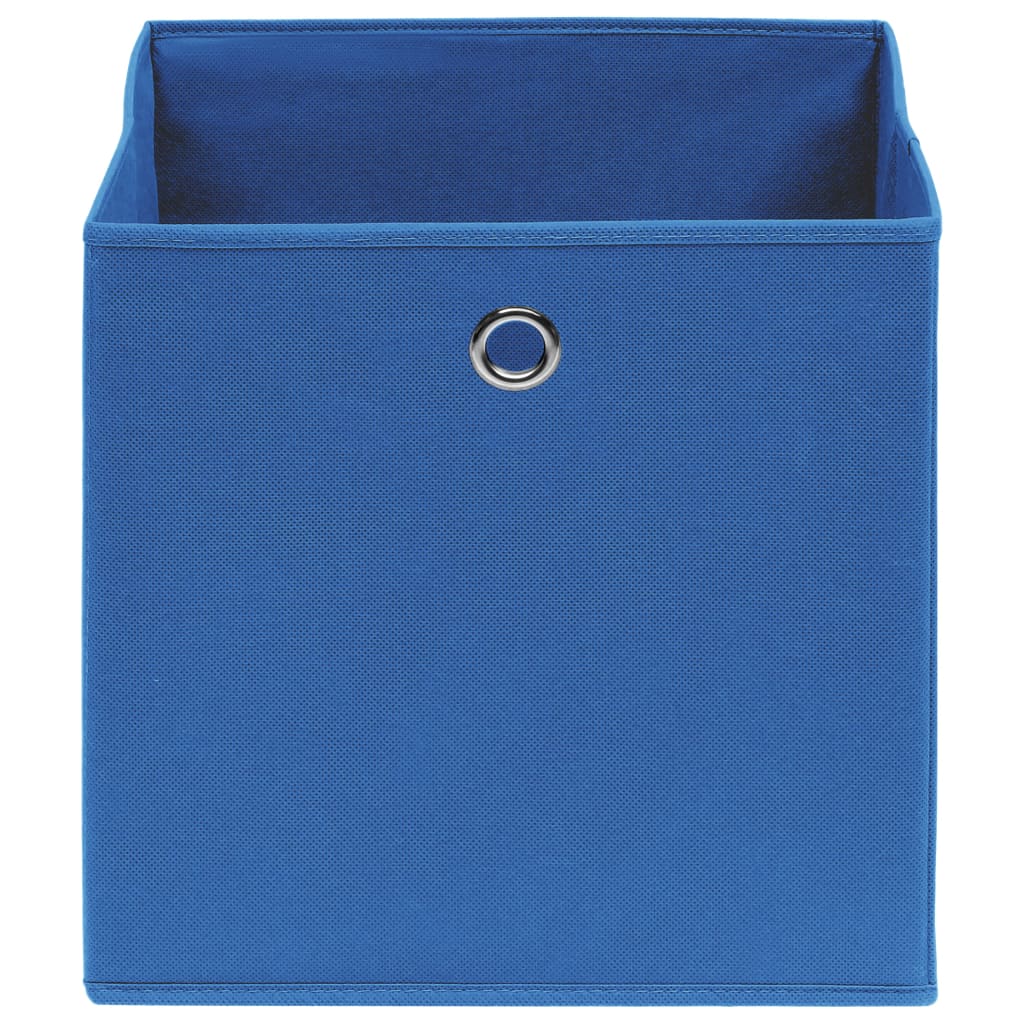 Vidaxl opbergboxen 4 st 32x32x32 cm stof blauw