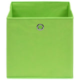 Vidaxl opbergboxen 4 st 32x32x32 cm stof groen