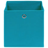 Vidaxl opbergboxen 10 st 32x32x32 cm stof babyblauw