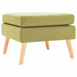Vidaxl voetenbank stof groen