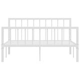 Vidaxl bedframe metaal wit 140x200 cm