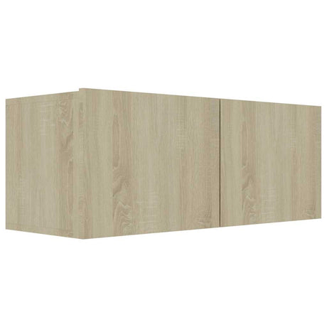 Vidaxl tv-meubel 80x30x30 cm bewerkt hout sonoma eikenkleurig