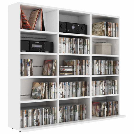 Vidaxl cd-kast 100x23x89,5 cm bewerkt hout wit