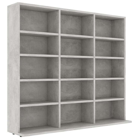 Vidaxl cd-kast 100x23x89,5 cm bewerkt hout betongrijs