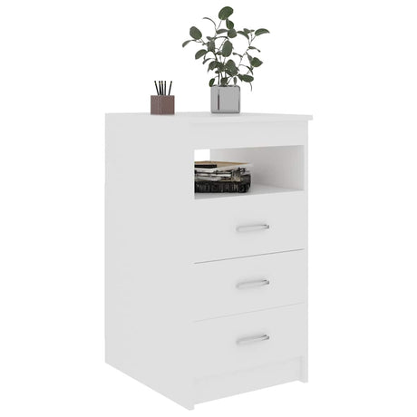 Vidaxl ladekast 40x50x76 cm bewerkt hout wit