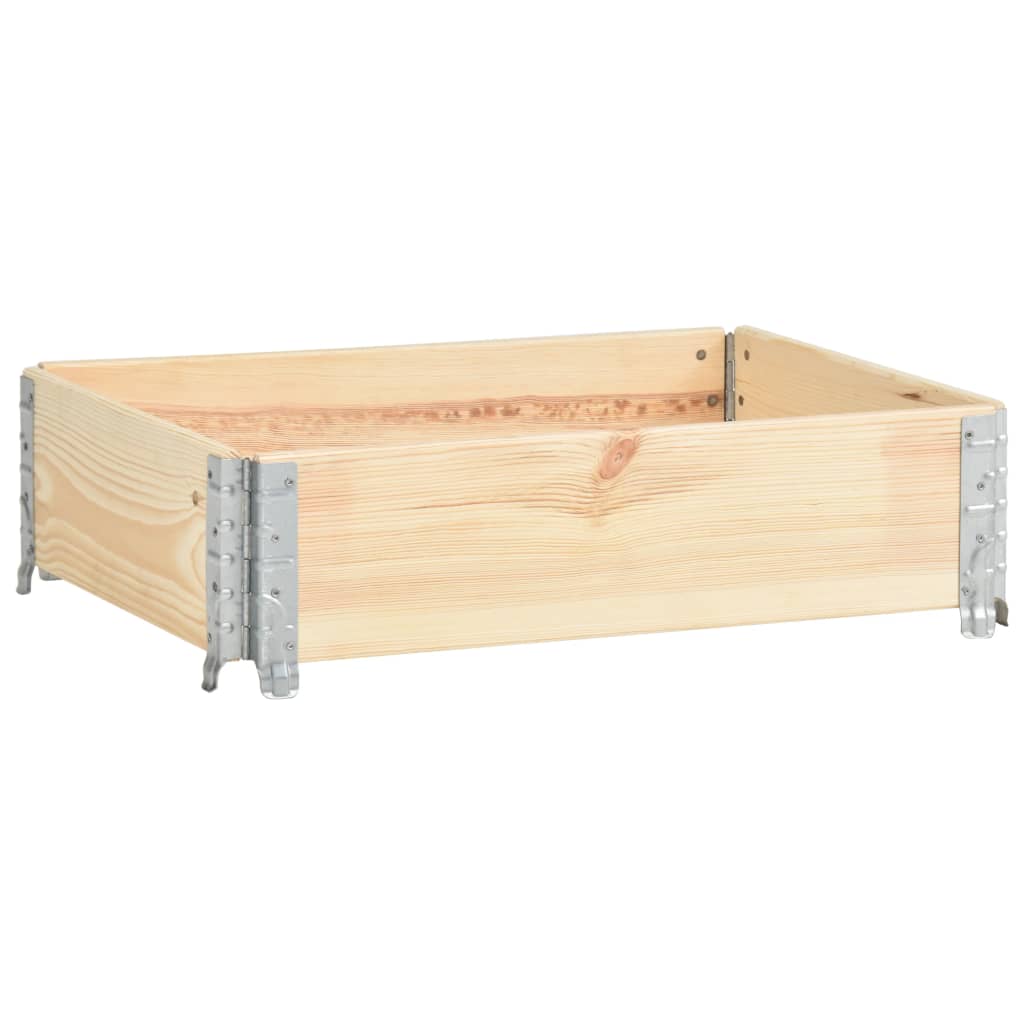 Vidaxl palletopzetrand 60x80 cm massief grenenhout