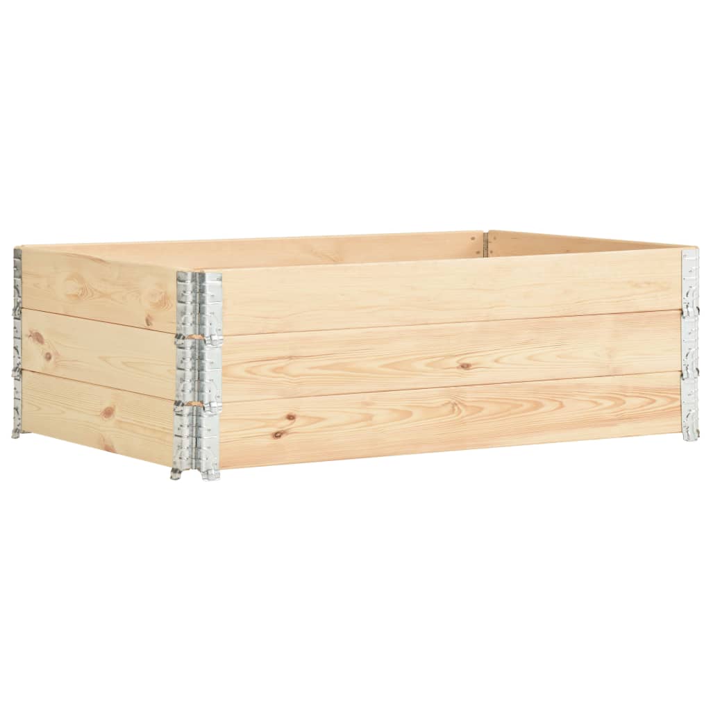 Vidaxl palletopzetrand 3 st 50x150 cm massief grenenhout