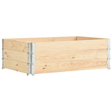 Vidaxl palletopzetrand 3 st 50x150 cm massief grenenhout