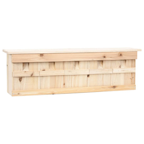 Vidaxl mussenhuis met 5 kamers 68x15x21 cm vurenhout