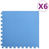 Vidaxl vloermatten 6 st 2,16 ㎡ eva-schuim blauw