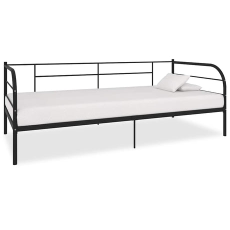 Vidaxl bedbank metaal zwart 90x200 cm